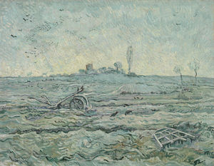 Van Gogh: "Schneebedecktes Feld mit Egge" (c) Van-Gogh-Museum – tudelft.nl