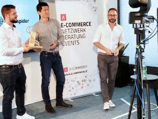 Daniel Poinstingl (CEO A-Commerce), Chen Cheng-Chieh (Senior Commercial Manager DACH bei Klarna) und Stephan Grad (CEO A-Commerce). (c) A-COMMERCE