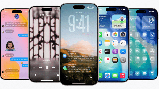 Das Liquid-Glass-Design ist auf allen Apple-Plattformen verfügbar und bietet umfangreiche Möglichkeiten zur Anpassung. (c) Apple