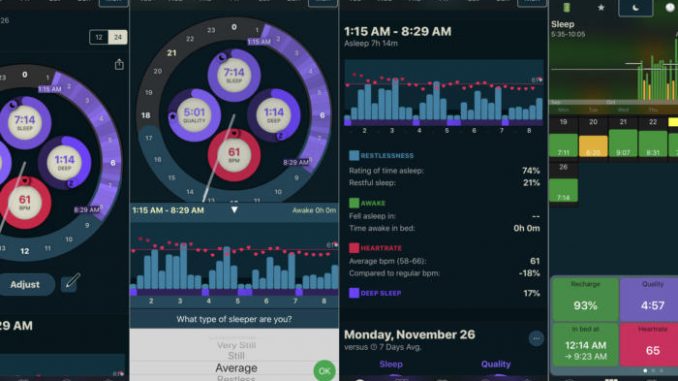 Den Überblick in der AutoSleep App zu gewinnen ist zwar nicht auf den ersten Blick möglich, wer sich aber damit beschäftigt hat bald einen sehr genauen Einblick in sein Schlafverhalten. (c) IDG