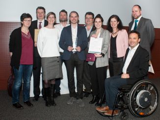 Große Freude bei allen Beteiligten von REWE International AG und WACA über den eAward.