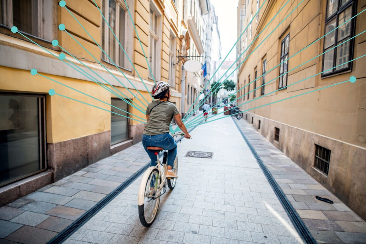 Egeniouss Smartphone Navigation: Apps für Radfahrerinnen und Radfahrer sowie Fußgänger und Fußgängerinnen benötigen eine genaue und sichere satellitengestützte Navigation. Mittels des EU-Projekts egeniouss wird eine präzisere Navigation möglich sein (c) AIT