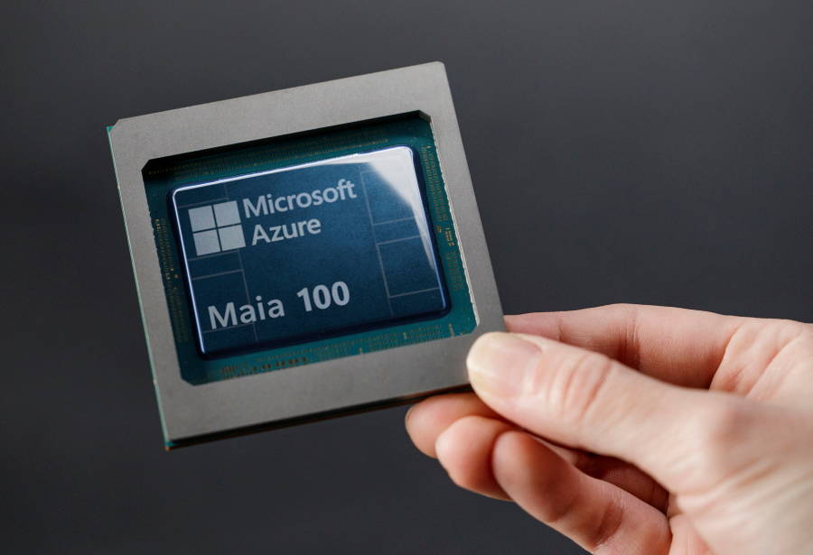 Der Maia 100 KI-Chip für Rechenzentren.