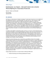 Kombination von Veeam + Microsoft bietet eine schnelle Wertschöpfung für Cloud Data Protection (c) Veeam Software GmbH